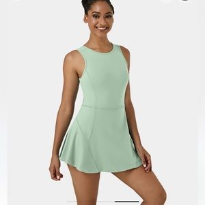 HALARA Everyday Backless Stretchy 2-in-1 Flare Golf Dress